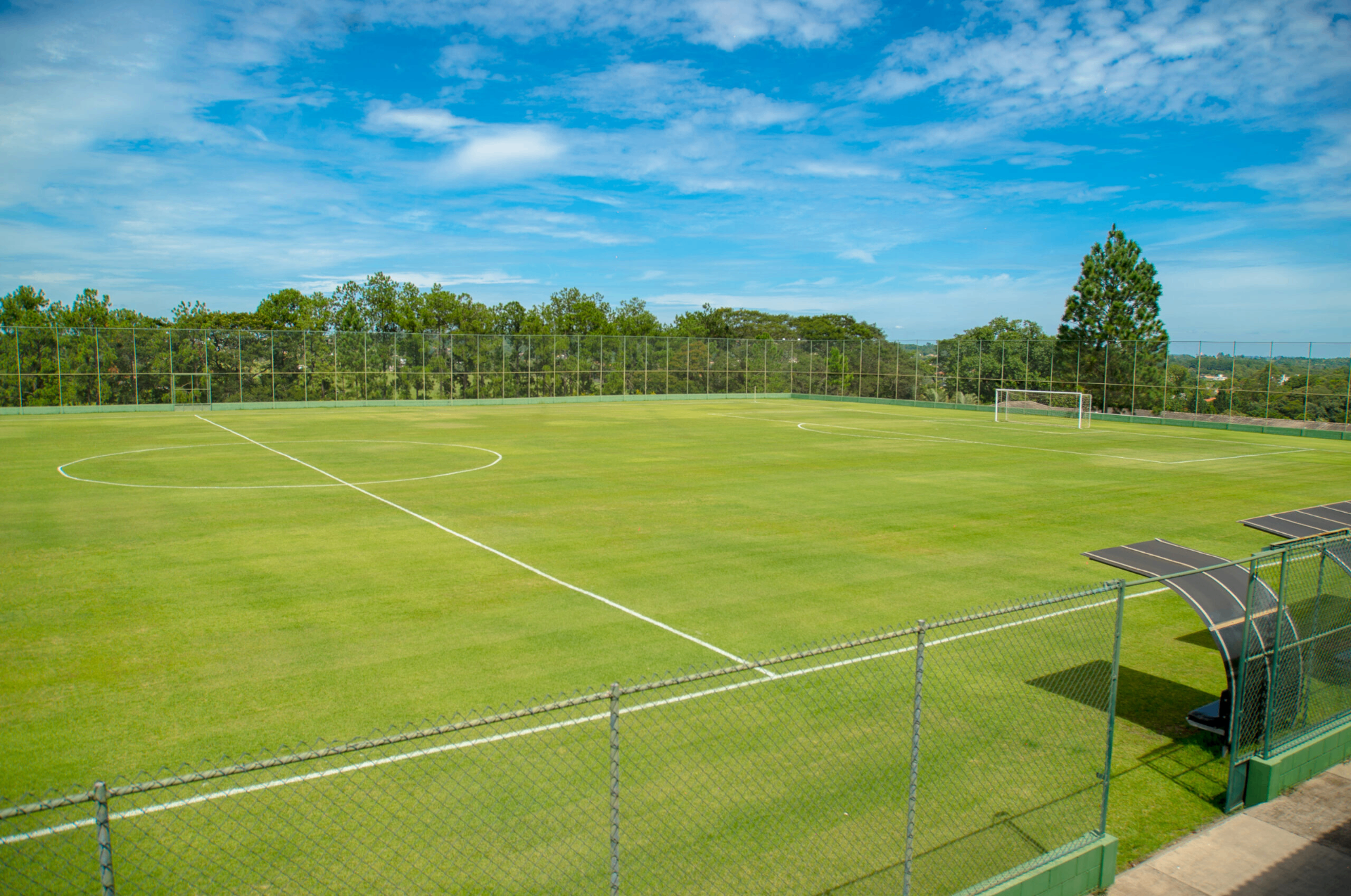 On-site FIFA-grade training pitch at Otho Hotel Convention & Spa